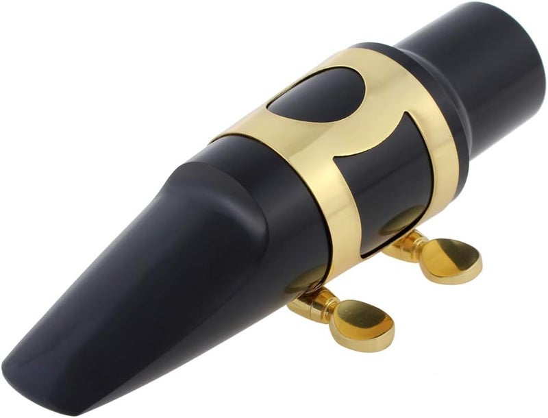 TRADERPLUS Alto Saxophone Mouthpiece Kit with Ligature, Reed and Cap (Gold) - Image 3